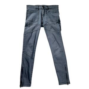 BDG Denim Urban Outfitters Woman 26 Ankle Jeans Grey Zipper Ankles Patch Pockets